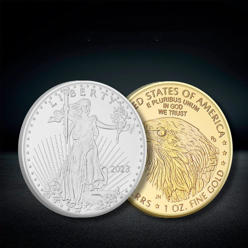 Home Fashion Simple Eagle Ocean Commemorative Coin