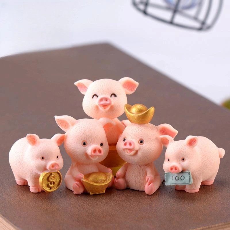 Fortune Pig Resin Decorations Crafts