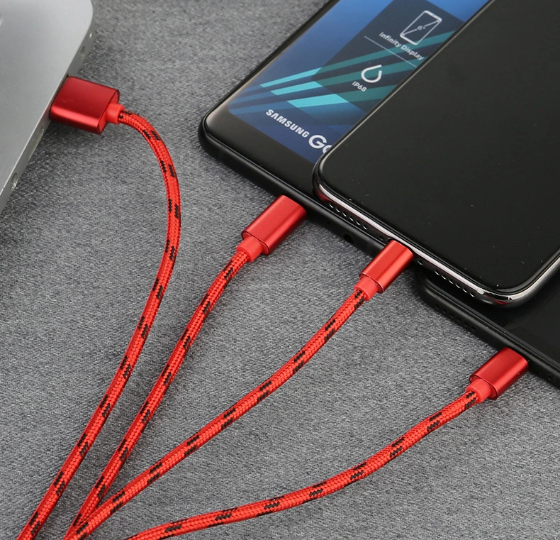 Three-in-one Mobile Phone Charging Cable