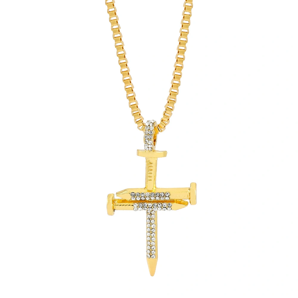 Airplane Motorcycle Pendant Cross Fashion Necklace
