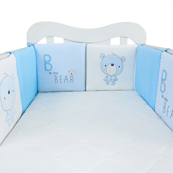 Baby Bedding Blue BB Bear Bed Fence