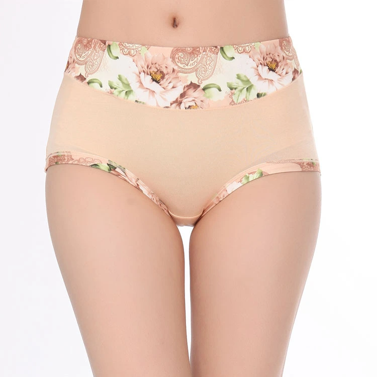 High Waist Modal Bamboo Fiber Cotton Briefs