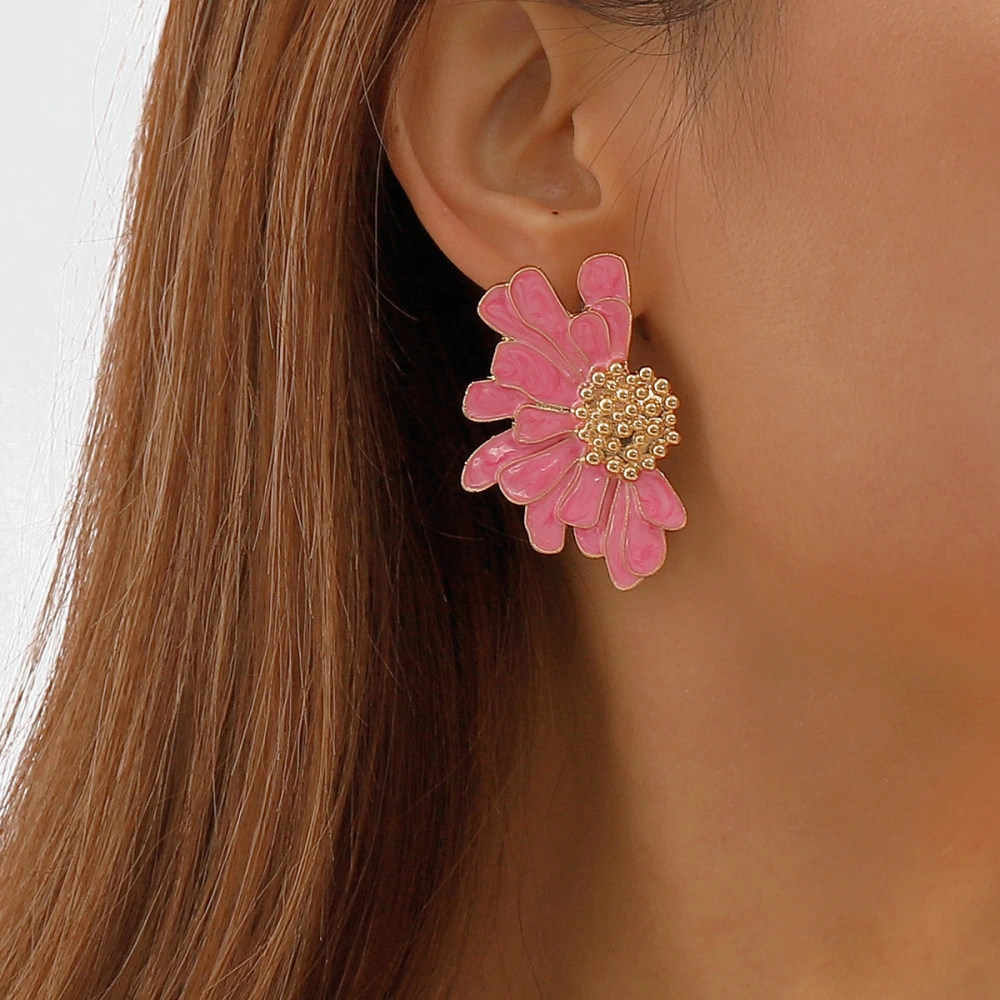 Fashion Retro Alloy Flower Earrings