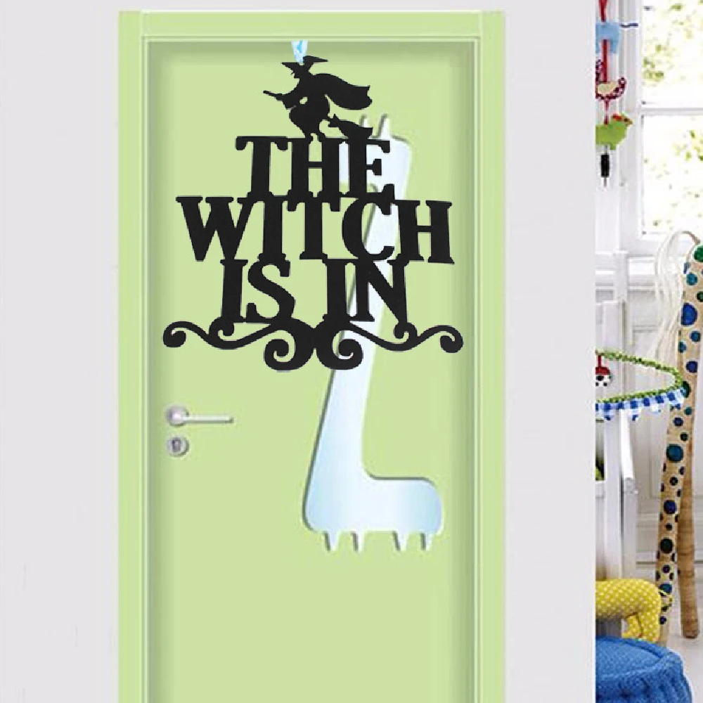 The Witch Is In Halloween Door Hanger With Non Woven Fabric