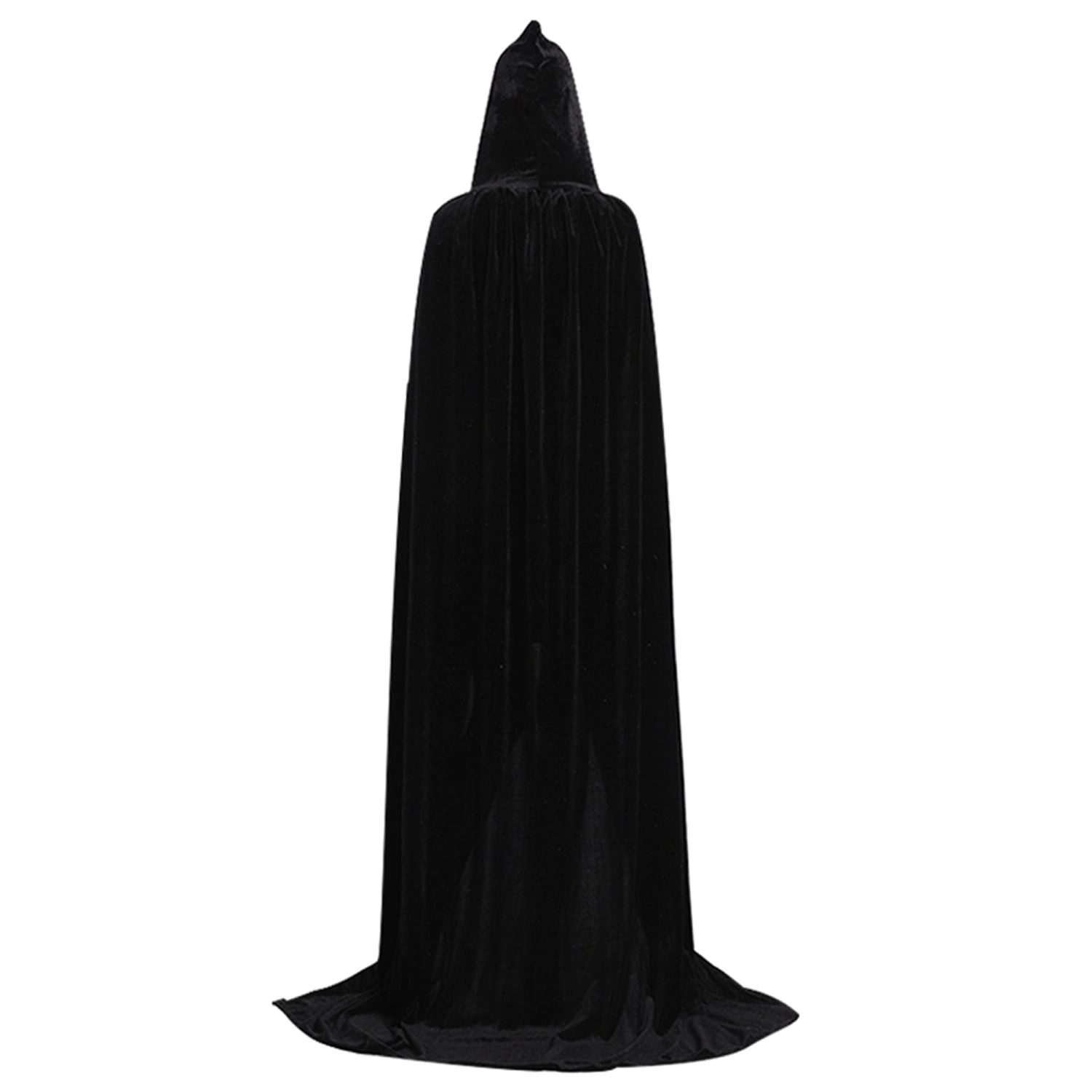 Witch Cloak for Adults & Kids Solid Color Hooded Cape Witch Costume Halloween Cosplay Costumes for Women and Men
