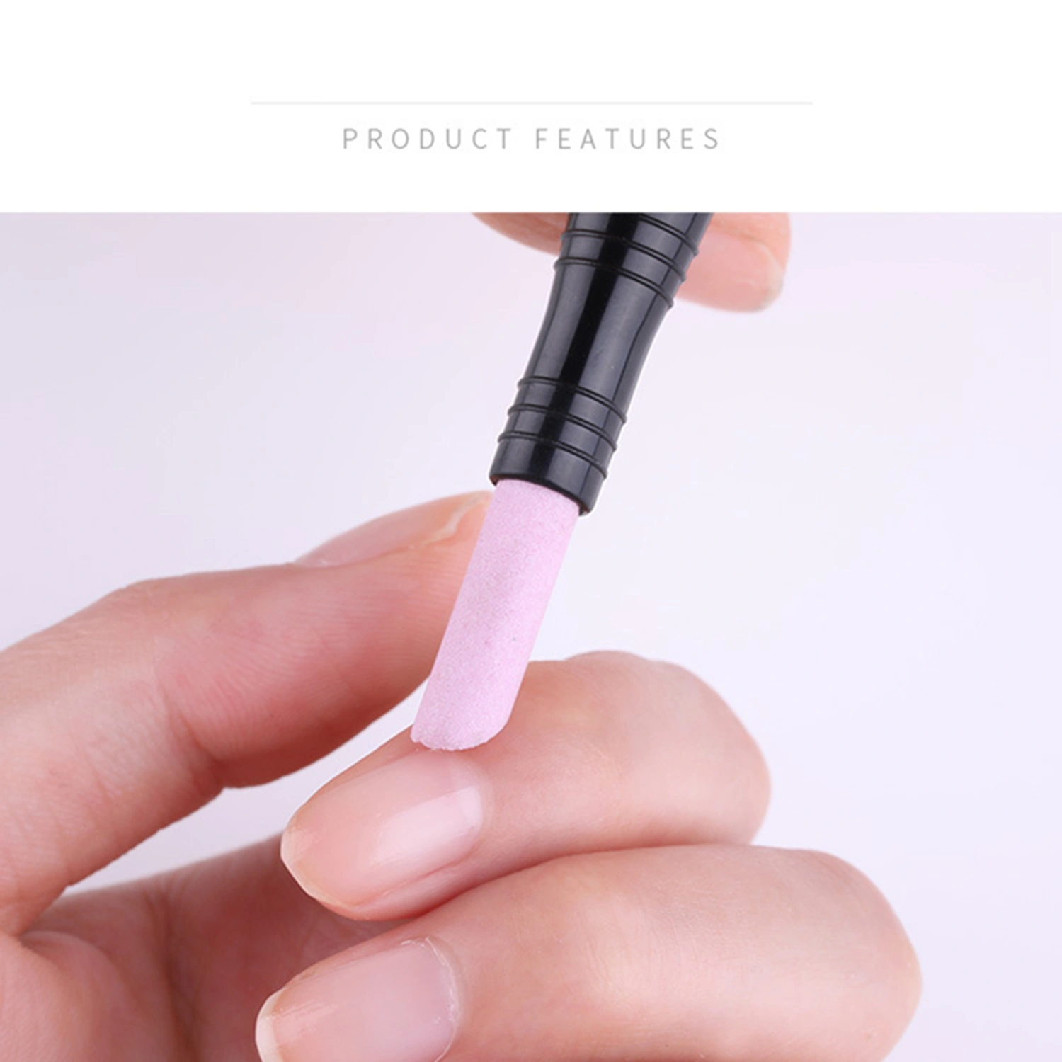 Stone Sanding Nail File Tools Nail File Cuticle Remover Trimmer Buffer Pedicure Pen Washable Manicure Tool
