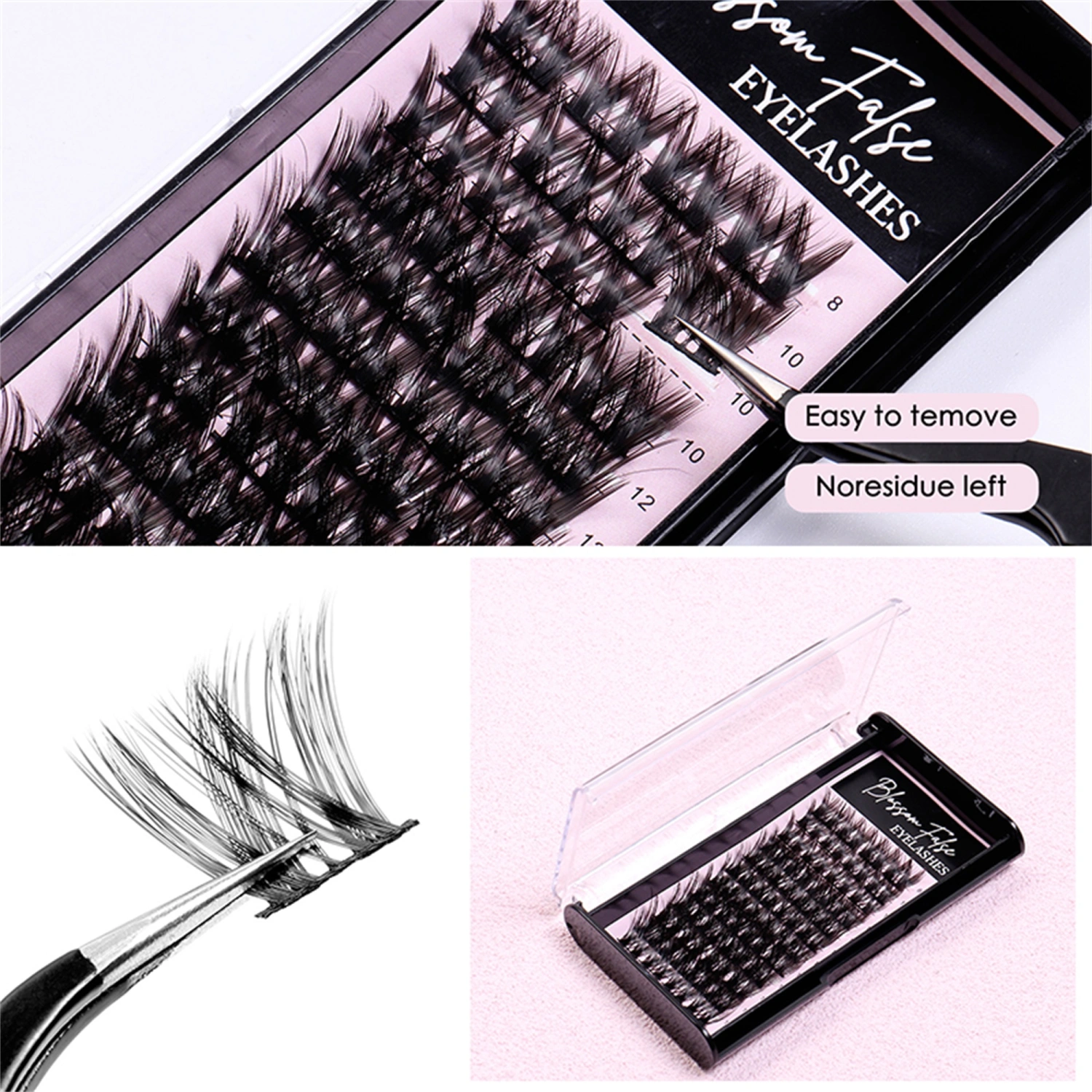Fluffy Single Cluster False Lashes Individual Eyelash Segmented Natural Fake Lashes for Eye Extension
