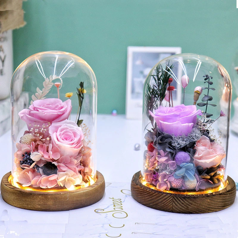 Creative Roses LED Lamp Glass Cover Ornaments