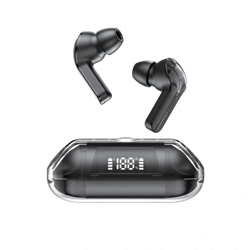 Wireless Digital Display Bilateral Stereo Transparent Bluetooth-compatible Headset