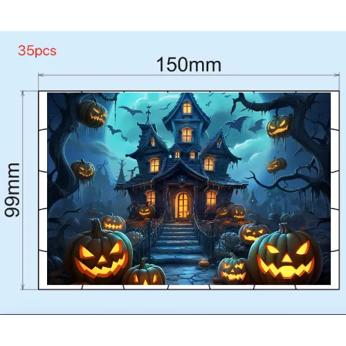 Wooden Halloween Puzzle for Kids