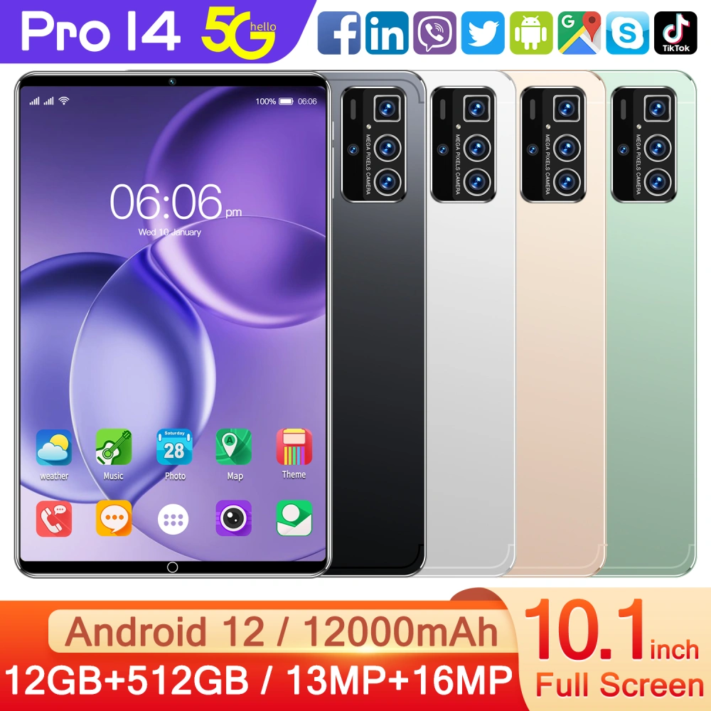 Tablet PC 14PRO 8+512g dual card dual standby octa-core processor large capacity battery