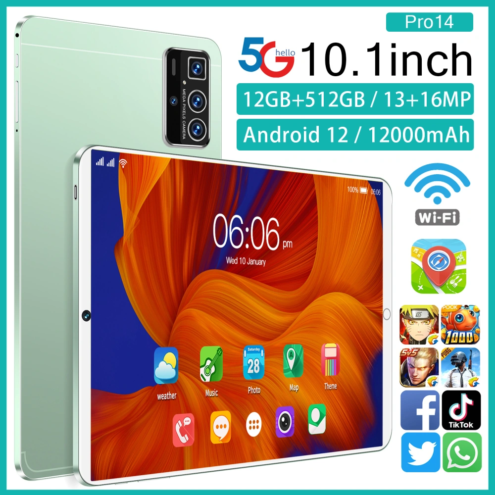 Tablet PC 14PRO 8+512g dual card dual standby octa-core processor large capacity battery