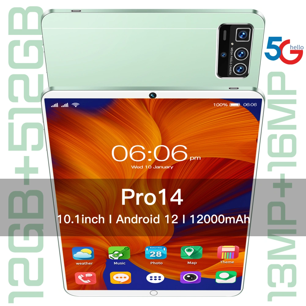 Tablet PC 14PRO 8+512g dual card dual standby octa-core processor large capacity battery