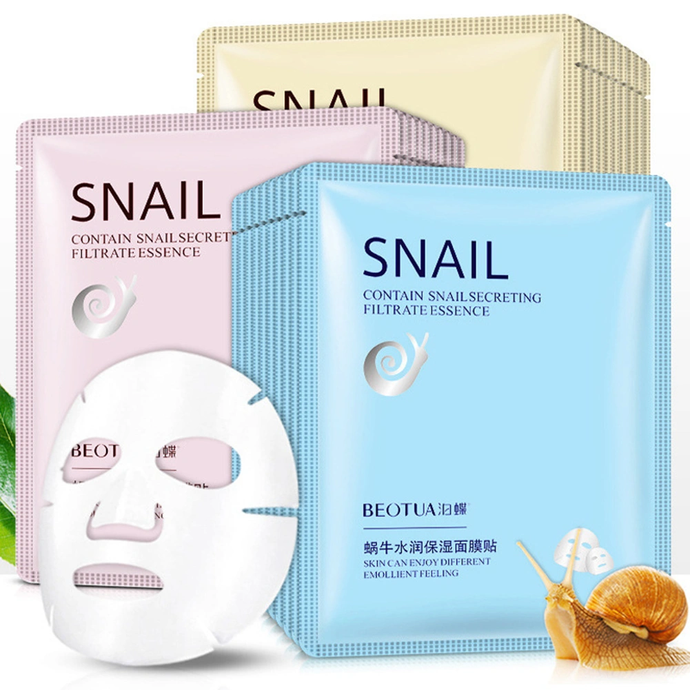 Natural Snail Hydration Lubrication Face Mask Moisturizing Oil Control Skincare