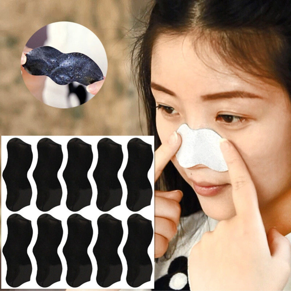 10 Pcs Skin Pore Deep Cleansing Nose Blackhead Sticker Remover Peel Off Mask