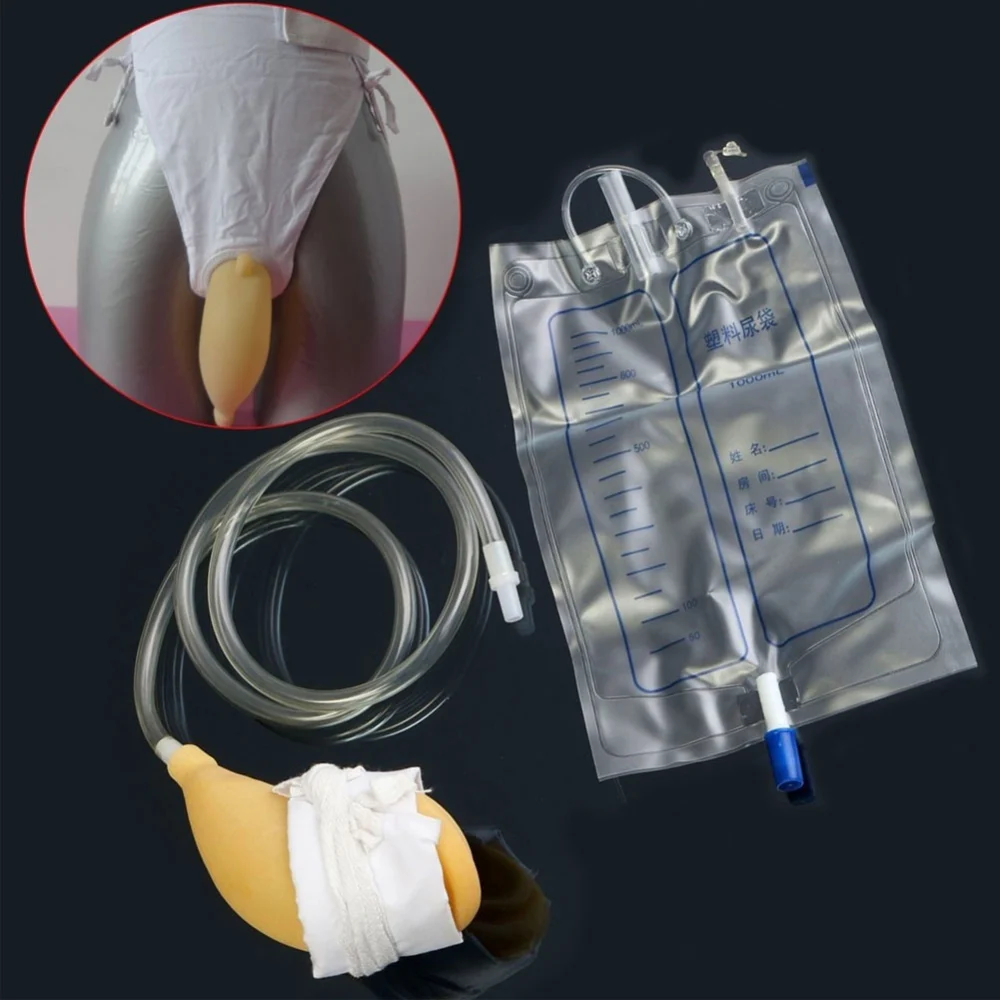 Health Care Men Male Urinal Pee Holder Bag Test Bladder Aid Bathroom Tool Kit