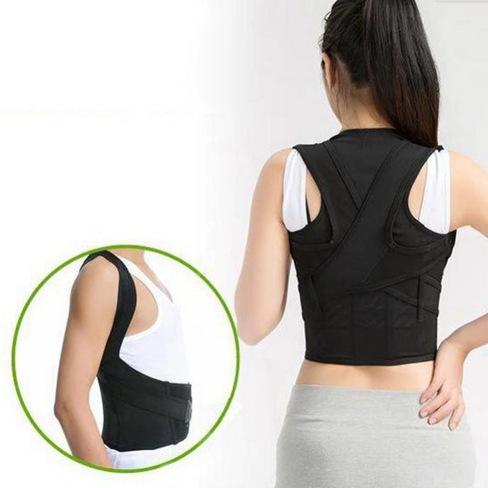 Men Women Adjustable Posture Corrector Lumbar Support Belt Shoulder Back Brace