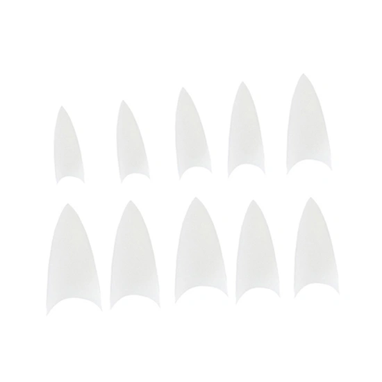 500 Pcs Sharp Acrylic Faux Nail Tips Nail Art Paint Practice Polish Display Palette