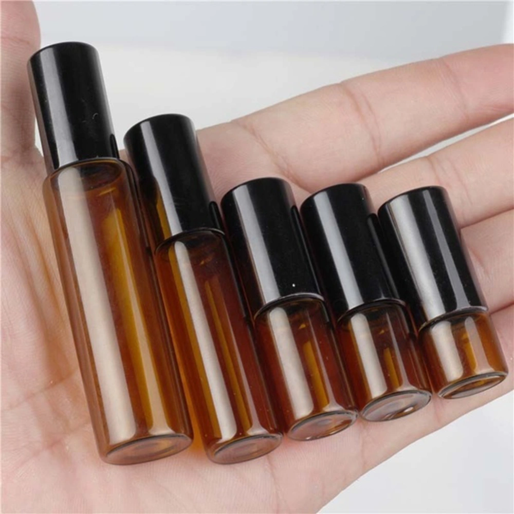 5Pcs Roll On Roller Essential Oil Bottles Refillable Perfume Makeup Containers