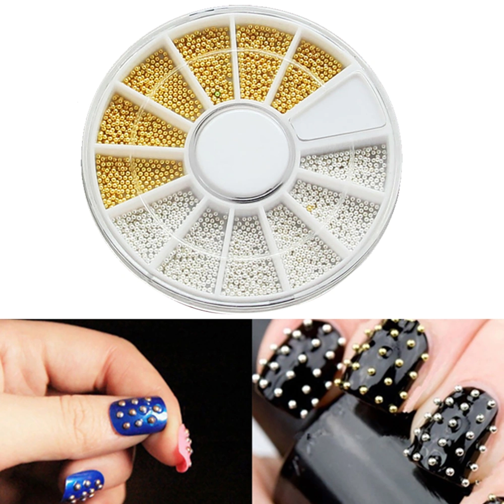 Metal Bead Multi-use Fashionable Manicure Tools 3D Nail Art Bead for DIY Decoration