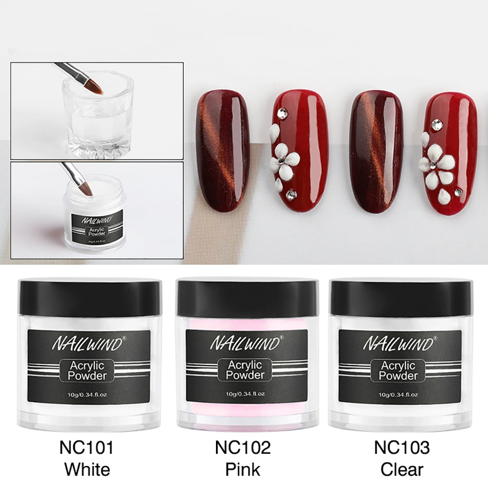 Solid Color Long Lasting Acrylic Powder Liquid Nail Art Lacquer Polish Primer