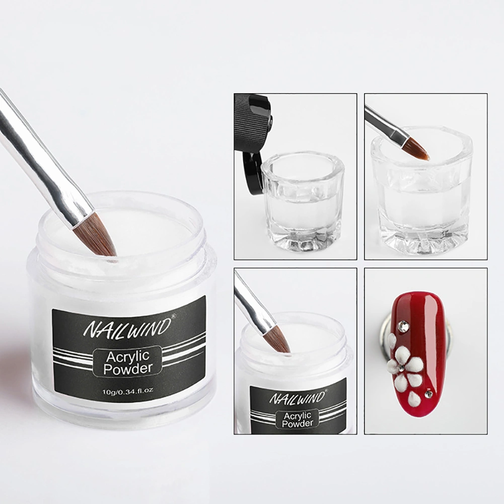 Solid Color Long Lasting Acrylic Powder Liquid Nail Art Lacquer Polish Primer