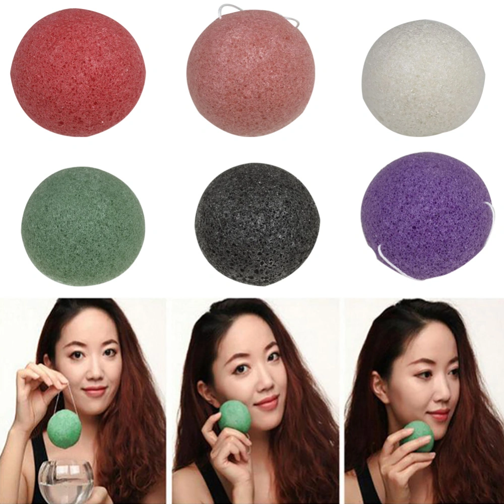 5Pcs Hemisphere Facial Exfoliator Sponge Washing Cleansing Puff Skin Care Tool