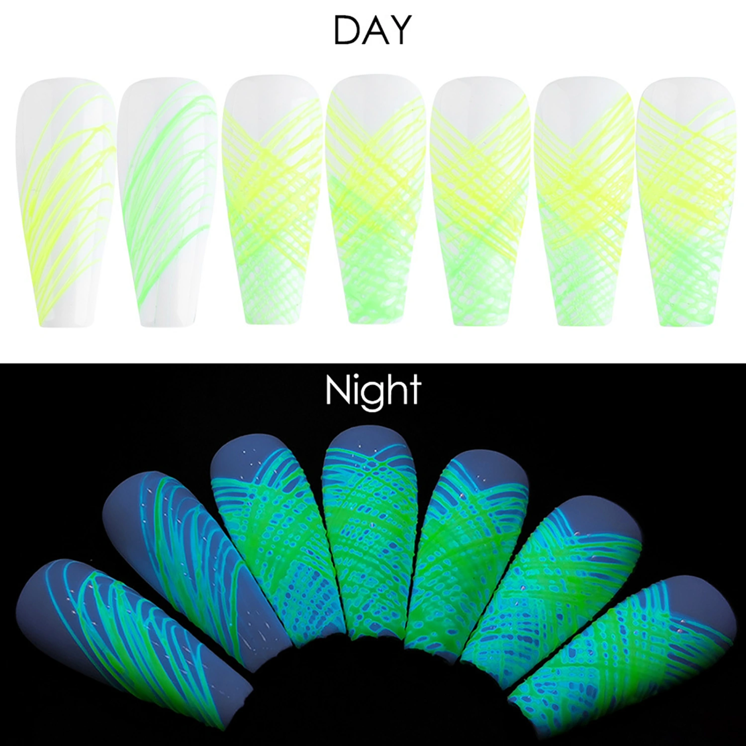 5ml Luminous Pulling Silk Neon Fluorescent Effect Spider Nail Gel Varnish Base