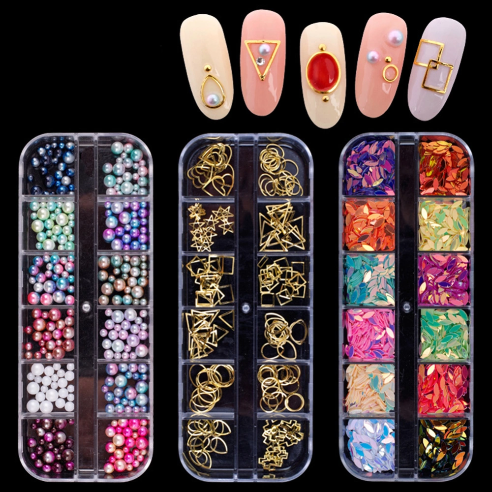 Multi Pattern Nail Art Rivet Sticker Women Fingernail Manicure DIY Decal Decor