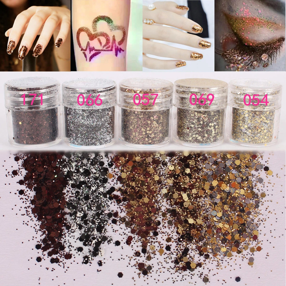 10ml Nail Art Glitter Powder Sequins Eyeshadow Tattoo Body Face Phone Decoration