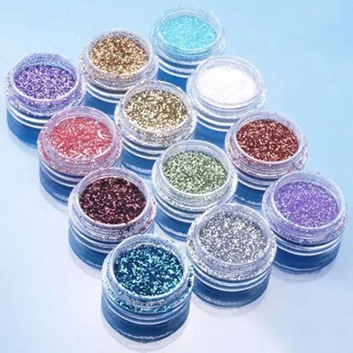 12 Pcs Nail Art Decor Glitter Dust Powder Set DIY Acrylic UV Gel Tips Accessory