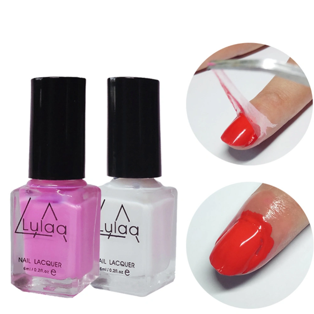 Peel Off Nail Art Polish Lacquer Varnish Solid Color Long Lasting Manicure Base