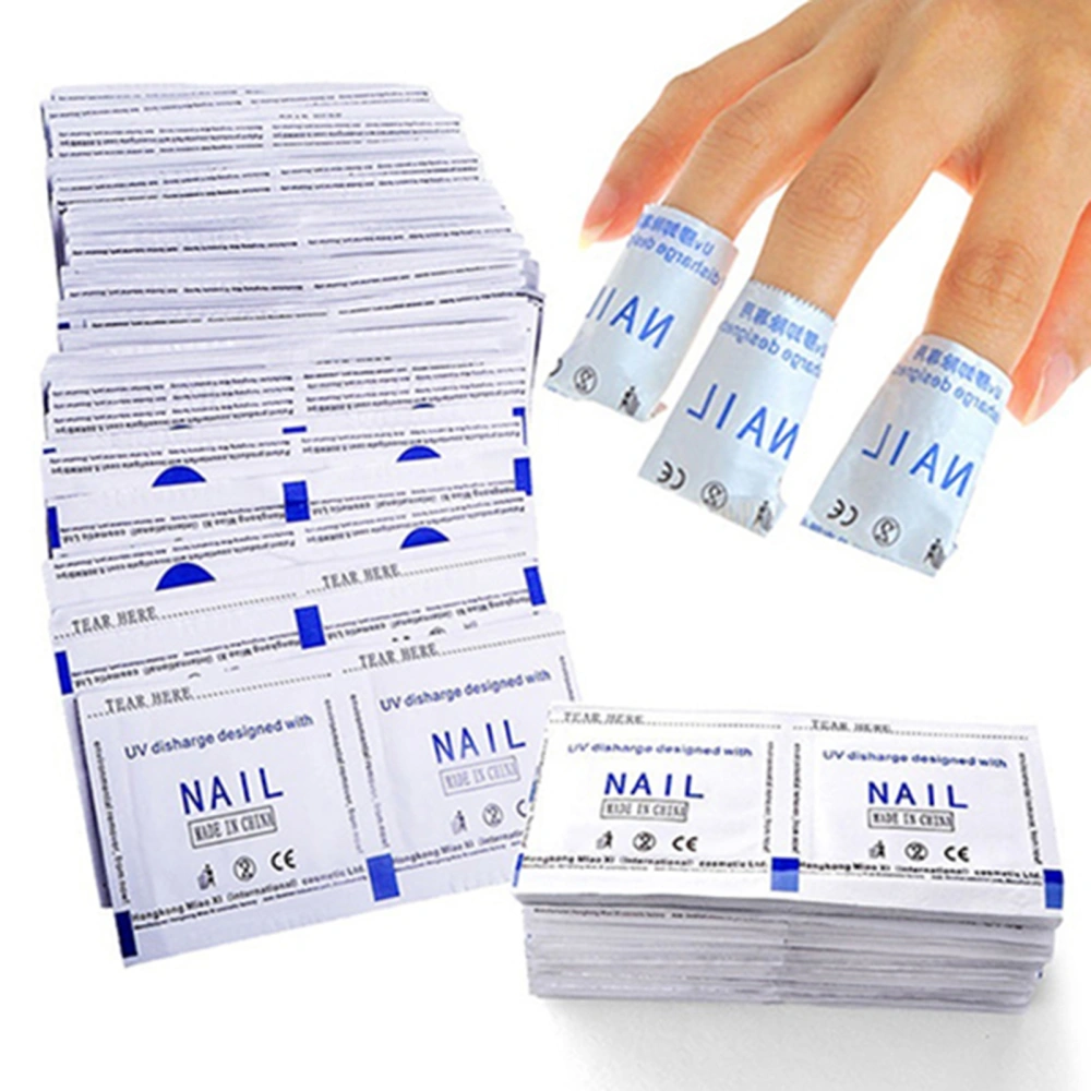 50Pcs Polish Gel Remover Disposable Back Adhesive Quick Unpacking Gentle Nail Degrease Pad for Women