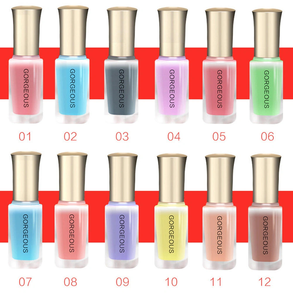 10ml Candy Color Translucent Quick Drying Nail Varnish Polish Manicure Art Tool