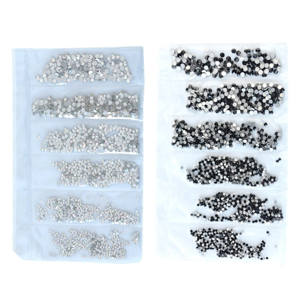 1600Pcs DIY Nail Art Flat Rhinestones Phone Case Decals Manicure Decoration