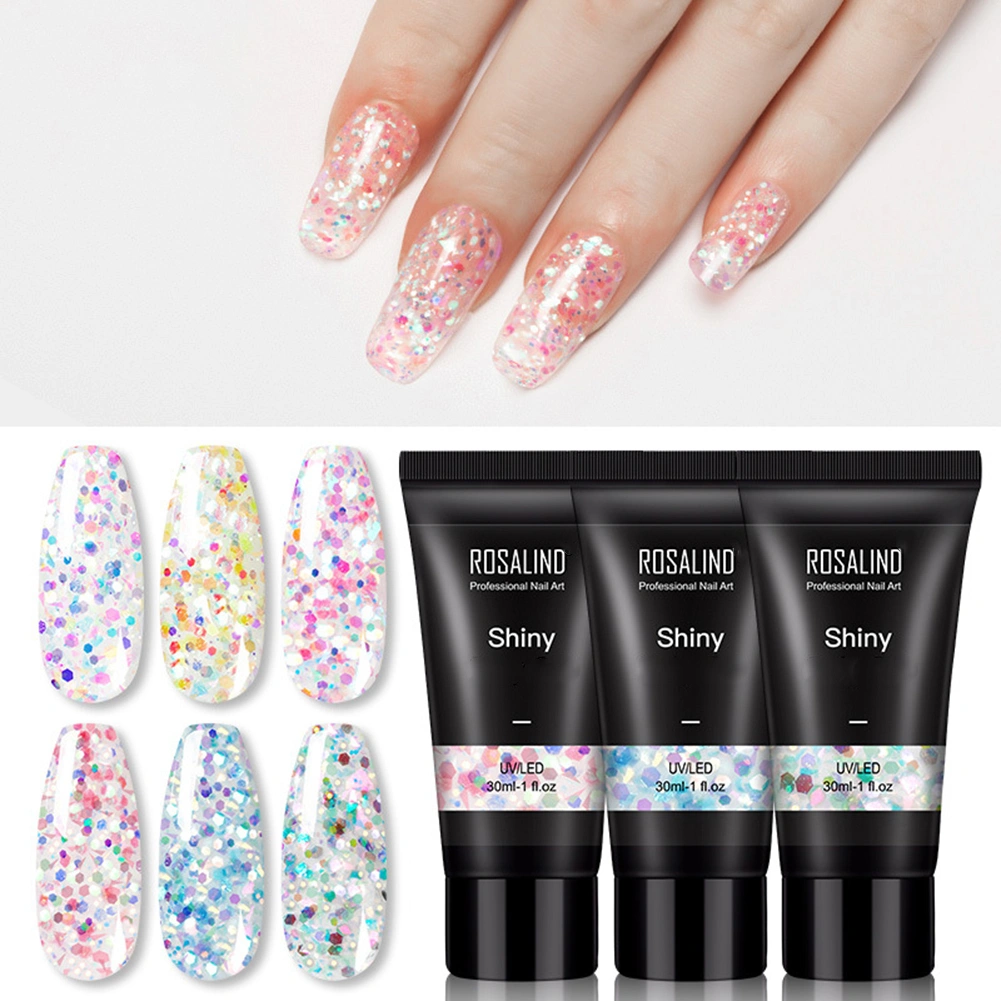 ROSALIND 30ml Shiny Nail Art Design Extension UV Polish Tip Glue Manicure Gel