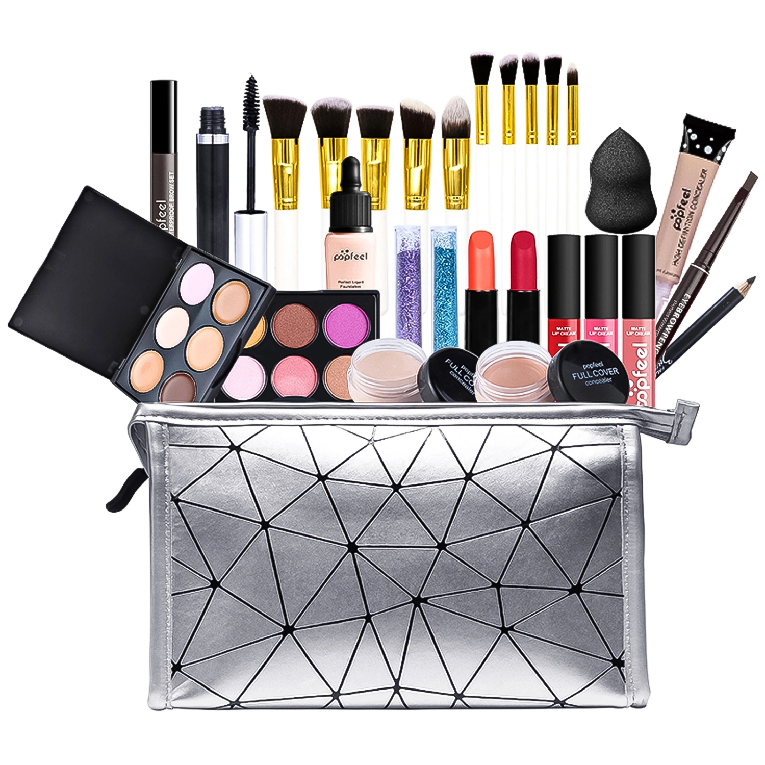 Makeup Set Bundle Multi-Purpose Essential All-in-One Makeup Gift Set for Girls and Women