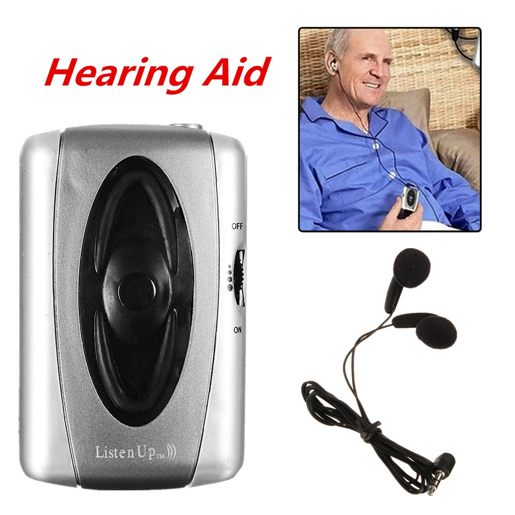 Portable Sound Amplifier Hearing-Aid Listening Device the Aged Headset Tool