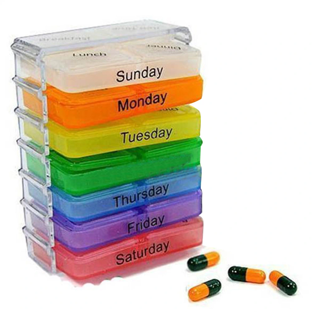 7-Day Weekly Medicine Storage Pill Tablet Box Container Case Organizer Portable