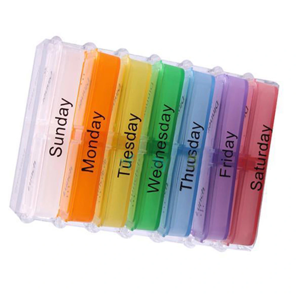 7-Day Weekly Medicine Storage Pill Tablet Box Container Case Organizer Portable