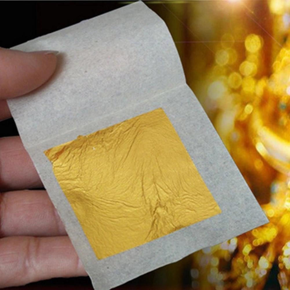 10 Sheet 24K Gold Leaf Leaves Foil for Edible Food Gilding Facial Beauty Spa