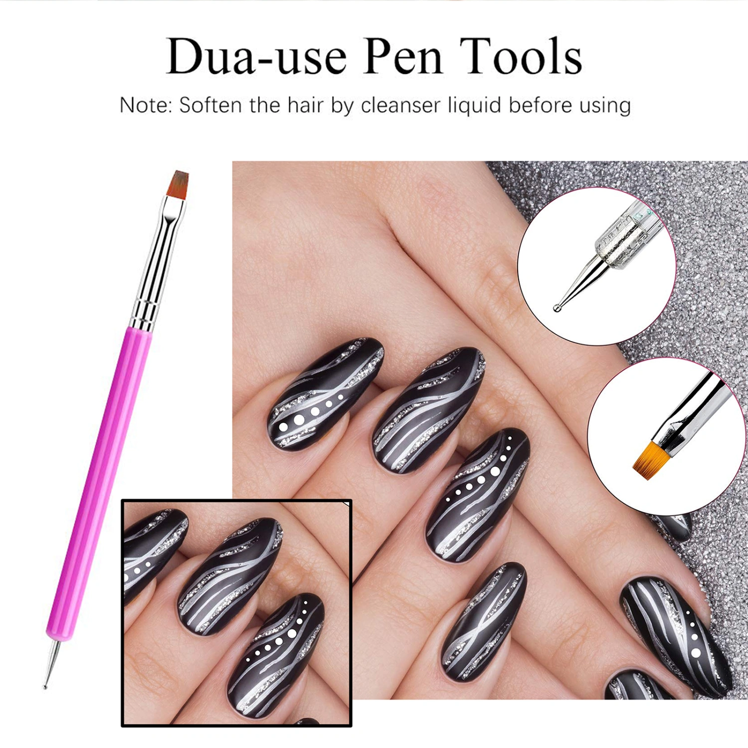 Nail Kit Strong Toughness Harmless Plastic Extension Gel Nail Kit for Girl