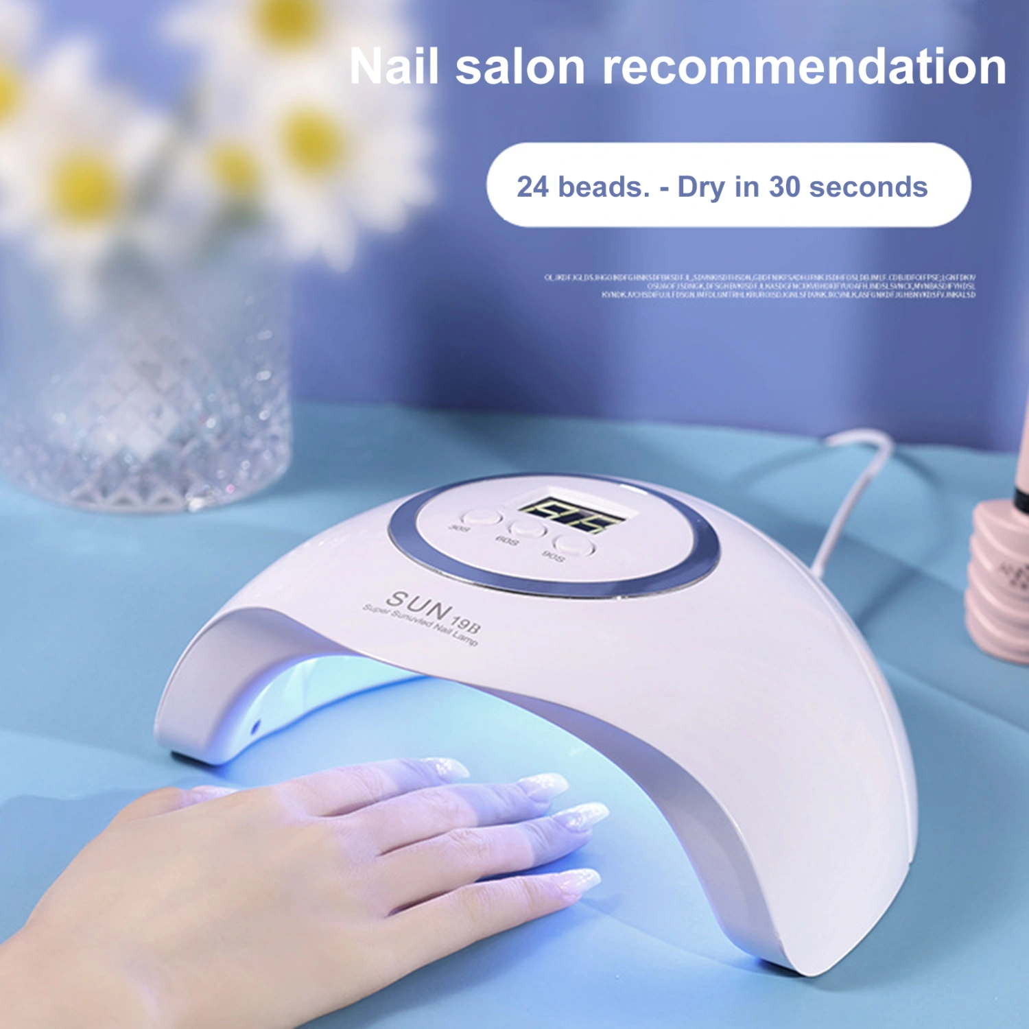 Double Lights Source Nail Lamp Quick Drying 48W Nail Dryer UV LED Gel Polish Dual Sensor Lamp for Manicure