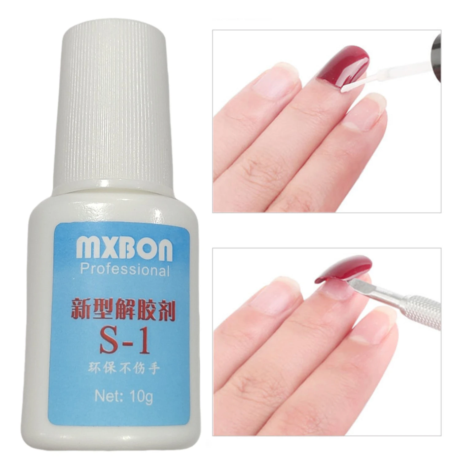 10ML Nail Remover Glue Wide Application Harmless with Brush Powerful Debonding Anti Gelling Agent for Fake Fingernails