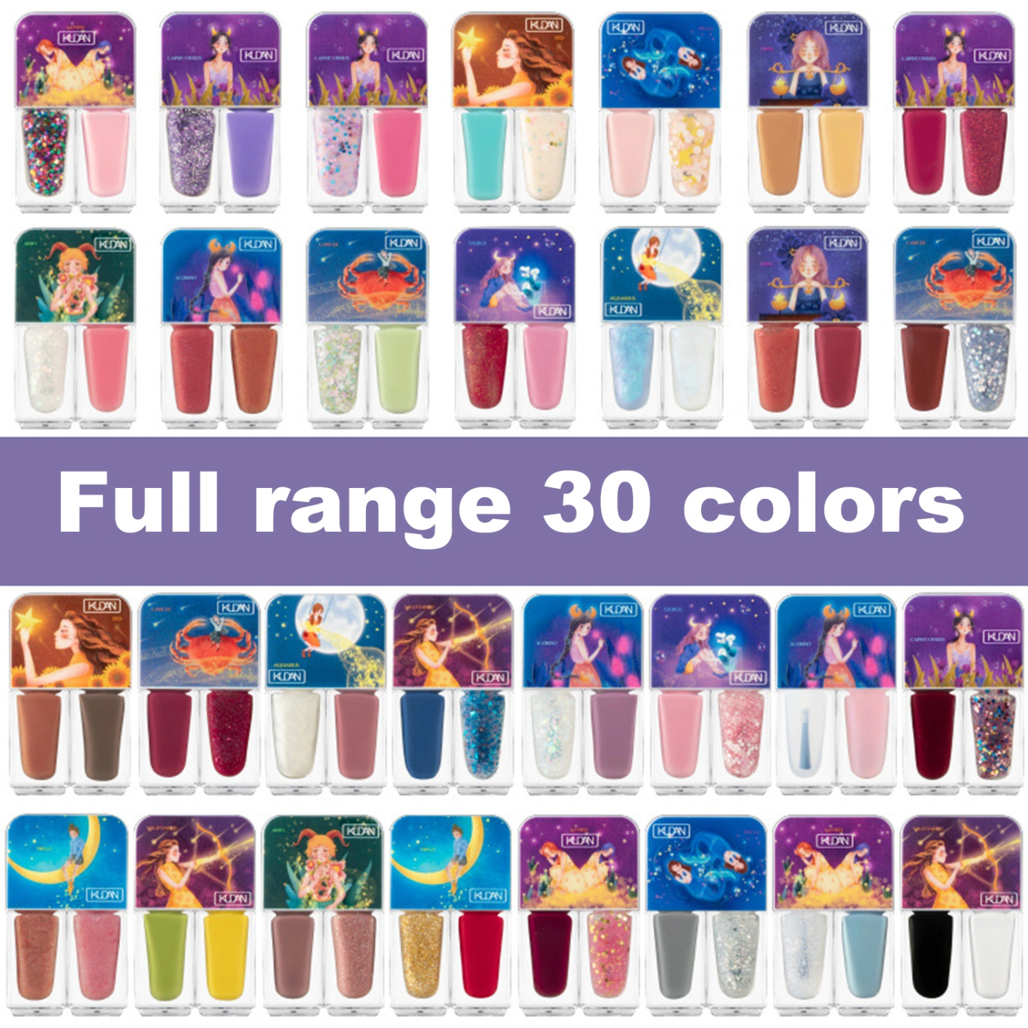 12ml Nail Polish No Odor Quick Drying Natural Manicure Water Based Bright Scrub Can Tear Polish for Female
