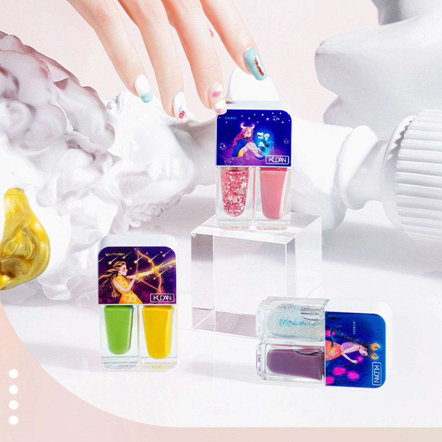 12ml Nail Polish No Odor Quick Drying Natural Manicure Water Based Bright Scrub Can Tear Polish for Female