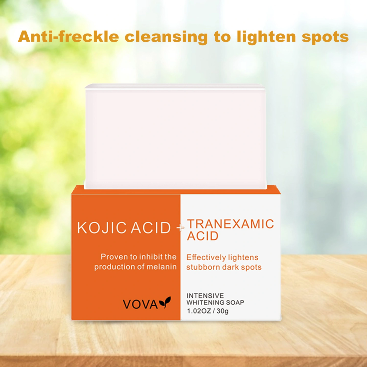 30g Soap Non-Greasy Fade Spots Natural Extract Intensive Whitening Face Wash Soap for Home Use