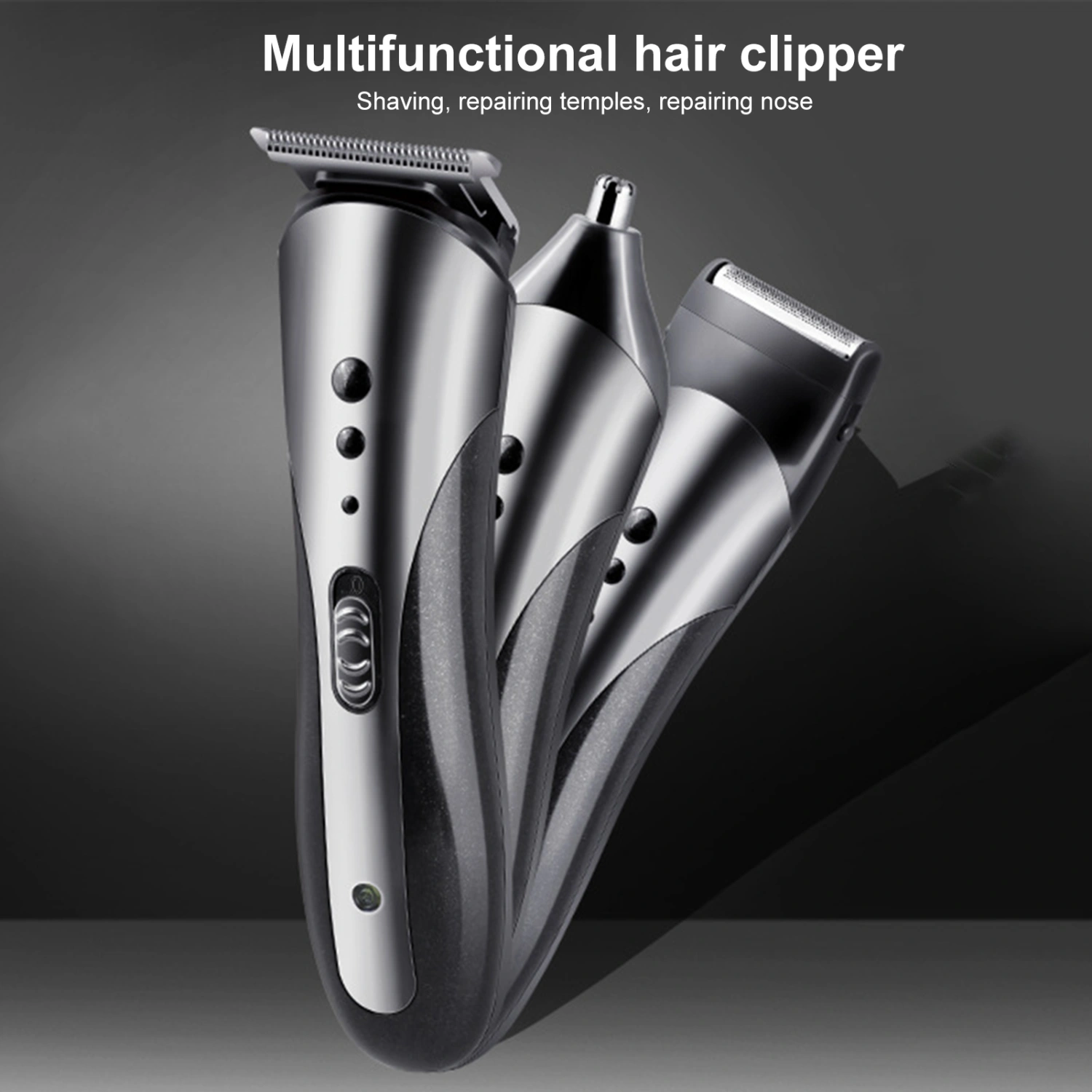 1 Set Razor Shaver Rechargeable Multifunctional Washable Beard Razor Electric Shaver for Men