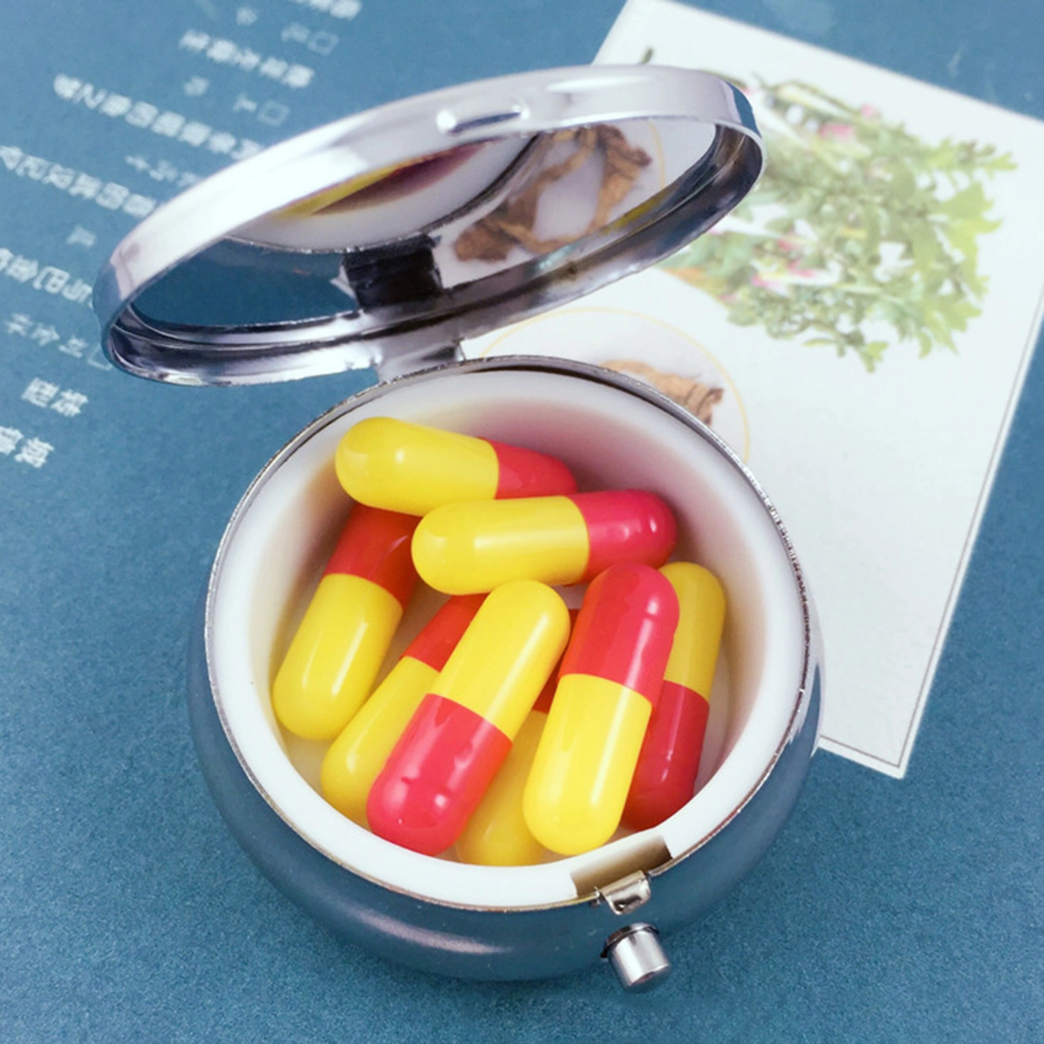 Drug Holder Safe Lightweight Metal Mini Pill Empty Box for Business