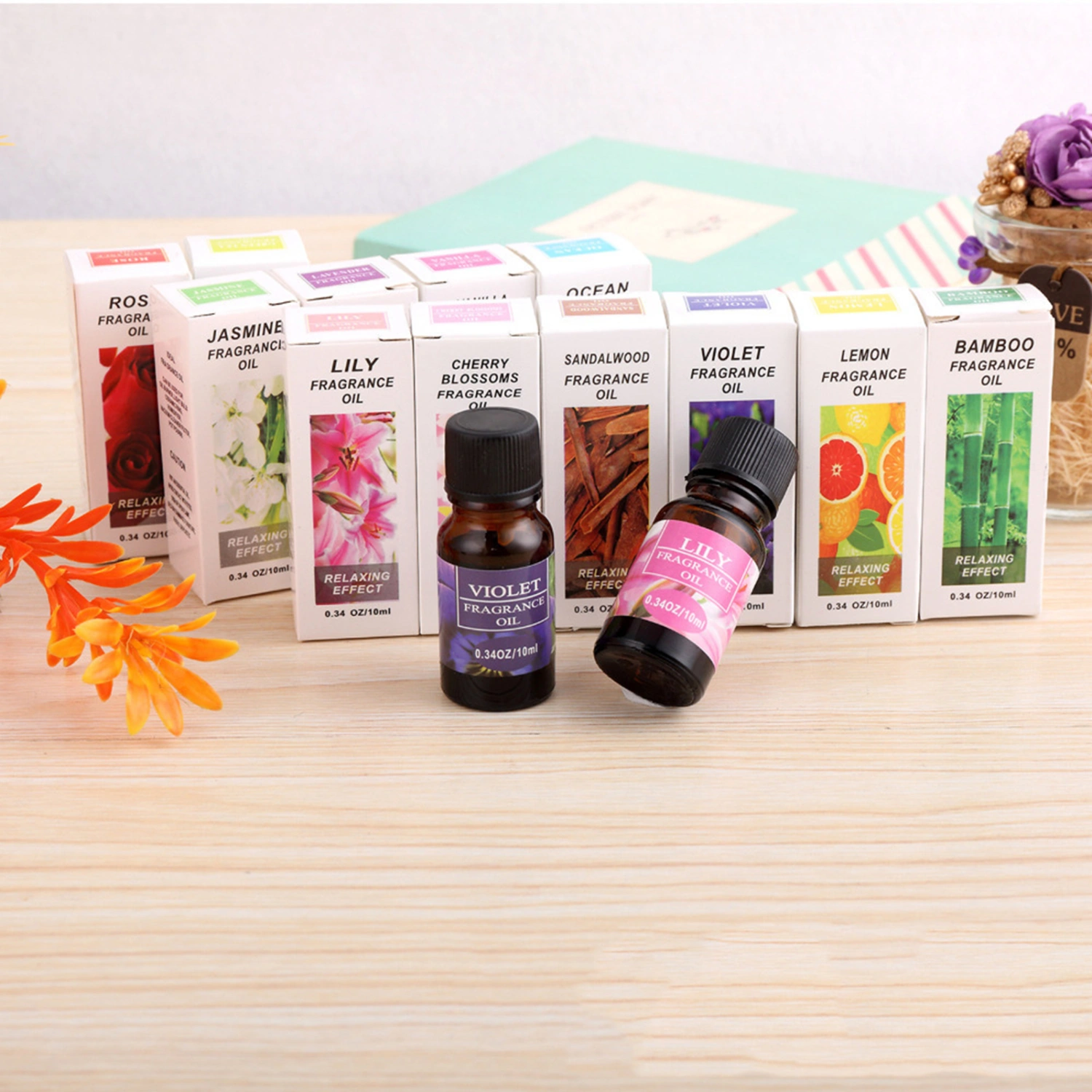 10ml Fragrance Oil Long Lasting Water Soluble Plant Extract Flower Natural Aromas Essential Oil for Diffuser